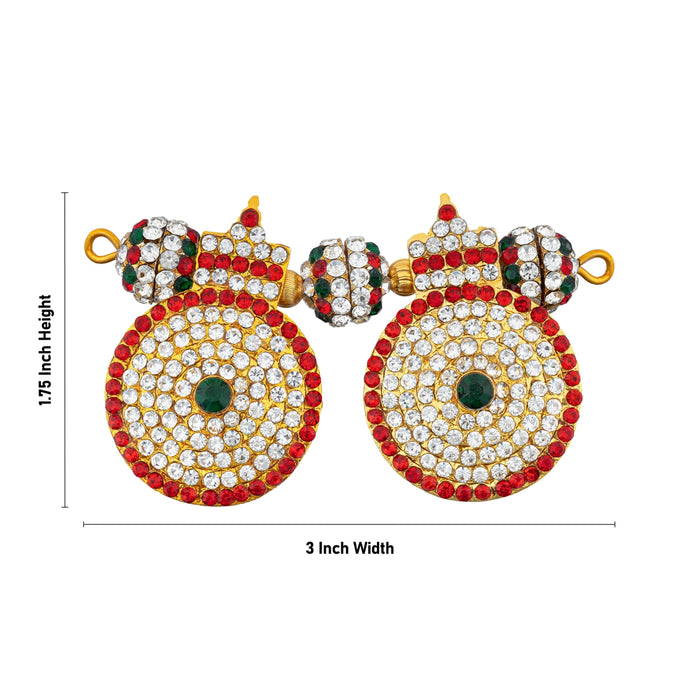 Mangal Sutra - 1.75 x 3 Inches | Multicolour Stone Mangala Sutra/ Thali Mangalsutra for Deity - Neck & Body Accessories