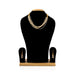 Necklace and Earring Set - 6 Inches | White Pearl Beads / Multi-layer Jewellery / Necklace for Women - Ethnic Wear Accessories