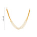 Necklace and Earring Set - 6 Inches | White Pearl Beads / Multi-layer Jewellery / Necklace for Women - Ethnic Wear Accessories