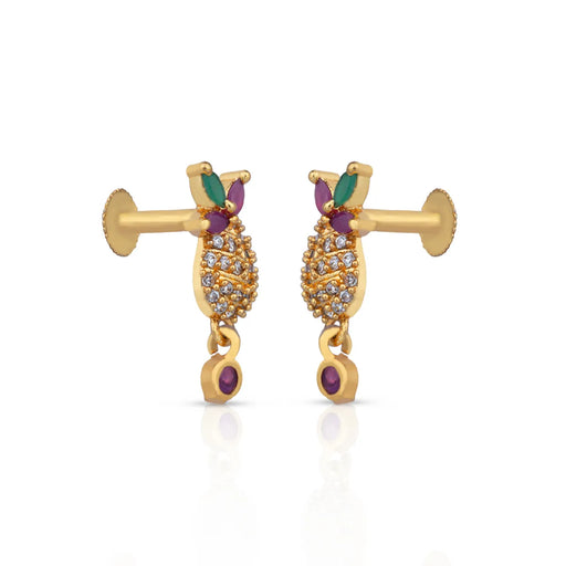 Earrings | Stone Stud Earrings /Stone Ear Studs / Daily wear Kammal / Stone Jewellery for Women - Ethnic Wear Accessories