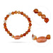 Red Carnelian Bracelet - 2.5 inches | Semi precious Bracelet/ Beaded Bracelet Men & Women - Bracelet