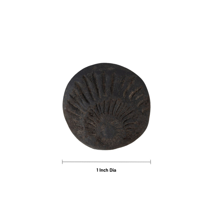 Salagrama Sudarsanar Murti- 1 Inches | Saligram Murti/ Shaligram Stone For Divine Protection And Positive Energy - Saligrama Stones & Murties