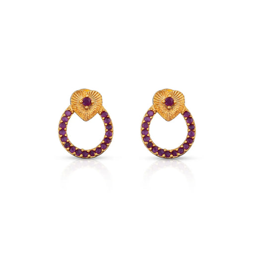 Earrings | Stone Stud Earrings /Stone Ear Studs / Daily wear Kammal / Stone Jewellery for Women - Ethnic Wear Accessories