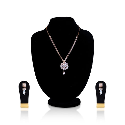 Stone Necklace With Earring Set- 5 Inches | Stone Jewellery & Earring/ Artificial Jewelry For Traditional Wear - Ethnic Wear Accessories