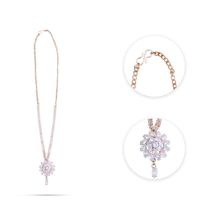 Stone Necklace With Earring Set- 5 Inches | Stone Jewellery & Earring/ Artificial Jewelry For Traditional Wear - Ethnic Wear Accessories