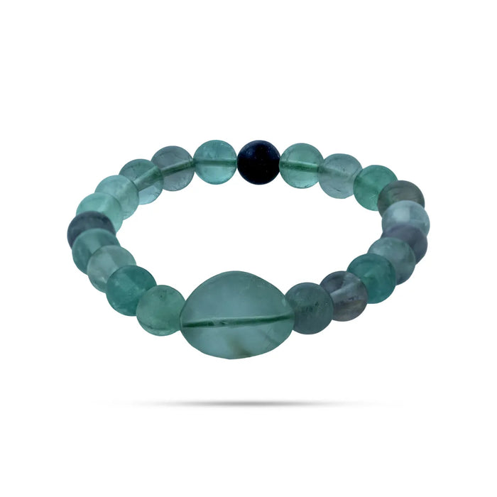 Multi Flourite Bracelet - 2.5 inches| Semi precious Bracelet/ Beaded Bracelet for Men & Women - Bracelet