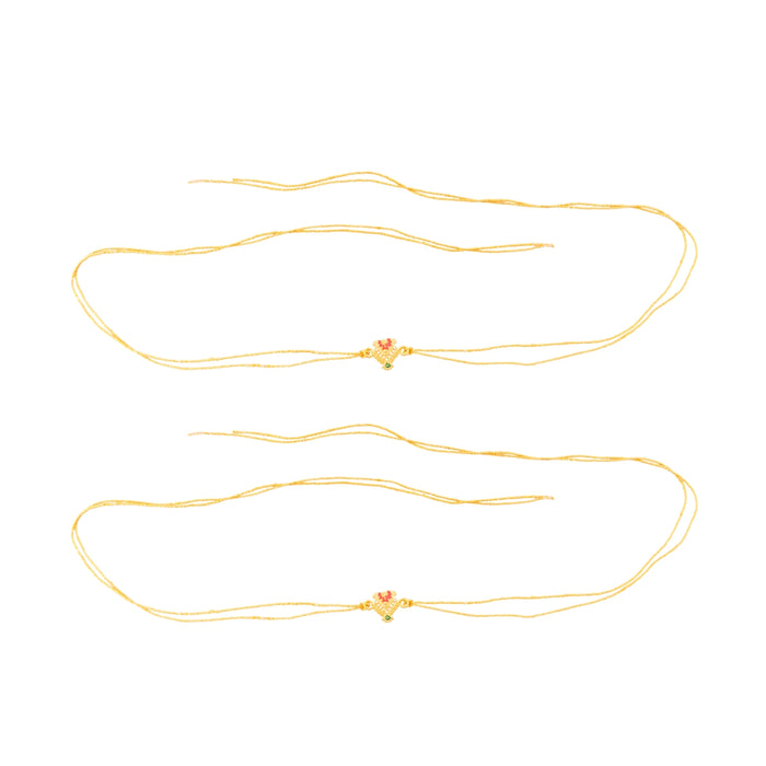 Wedding Bashing Pair - 1.25 x 0.75 Inches | Stone Designer Mundavalya/ Mundavali for Bride And Groom - Wedding Essentials