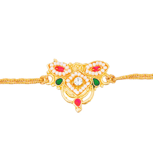 Wedding Bashing Pair - 1.25 x 0.75 Inches | Stone Designer Mundavalya/ Mundavali for Bride And Groom - Wedding Essentials