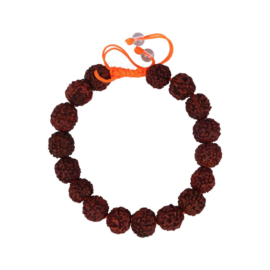 Rudraksha Bracelet - 3.5 Inches | Rudraksh Hand Band/ Rudraksha Hand Bracelet for Men and Women