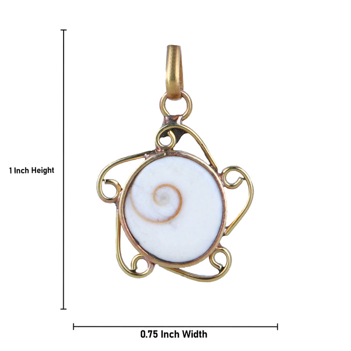 Crystal Stone Pendant  - Gomti Chakra |  Crystal Dollar/ Stone Locket for Men & Women