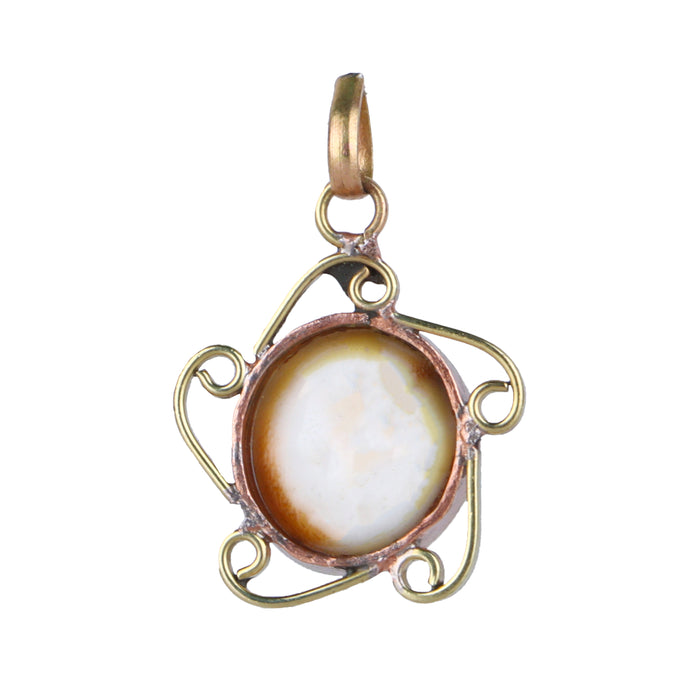 Crystal Stone Pendant  - Gomti Chakra |  Crystal Dollar/ Stone Locket for Men & Women