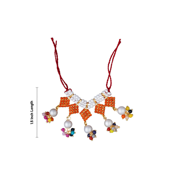 Fancy Mala - 1.5 Inches | Artificial Mala/ Decorative Necklace for Krishna, Bal Gopal & Deity Decor