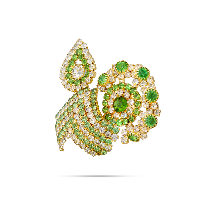 Half Crown - 4.5 x 6.5 Inches | Stone Design Turban/ Kiridam/ Mukut/ Kireedam for Deity