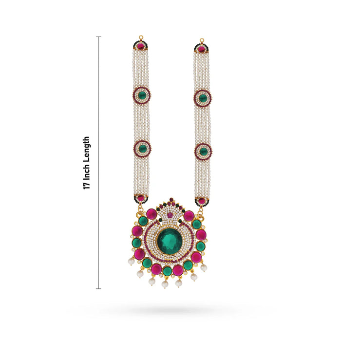 Moti Locket Giri - Moti Haram | Stone Haram | Deity Jewellery