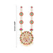 Moti Haram - 21 Inches | Stone Haram with Locket/ Jewellery for Deity/Assorted Colour & Designs - Neck & Body Accessories