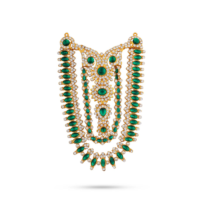 Stone Necklace - 6 Inches | Stone Jewellery for Deity Decor - Neck & Body Accessories