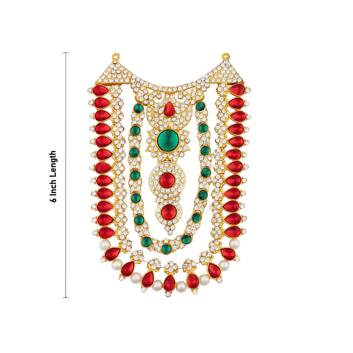 Stone Necklace - 6 Inches | Stone Jewellery for Deity Decor