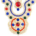 Stone Necklace - 6 Inches | Multicolour Stone Haram/ 2 Line Jewellery for Deity - Neck & Body Accessories