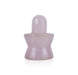 Rose Quartz Stone Shiv Ling Murti - 2 x 1.75 Inches | Crystal Shiva Lingam Statue/ Shiv Ling Idol for Worship - Sphatik & Semi Precious Stone Murties