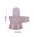 Rose Quartz Stone Shiv Ling Murti - 2 x 1.75 Inches | Crystal Shiva Lingam Statue/ Shiv Ling Idol for Worship - Sphatik & Semi Precious Stone Murties