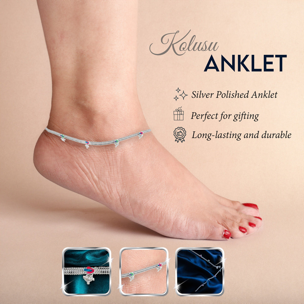 Giri Silver Anklets Anklet For Women Women's Jewellery