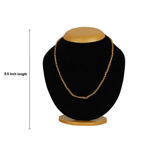 Gold Plated Chain - Plain | Artificial Gold Chain/ Jewellery for Men and Women - Neck & Body Accessories