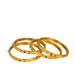 Bangle Set - 2.5 Inches Stone | Metal Bangle Set/ Gold Polish Jewellery for Women - Neck & Body Accessories
