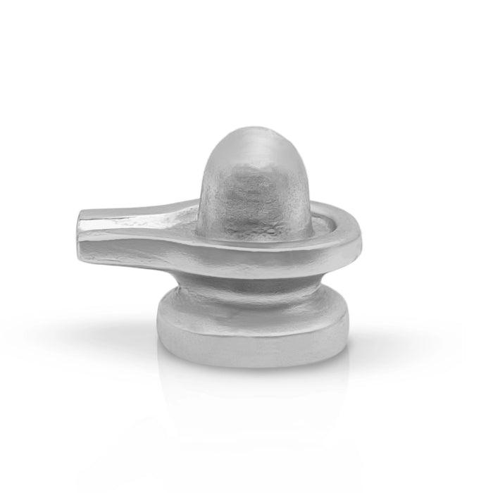 Mercury Shiv Ling Murti- 0.75 X 0.75 Inches | Shiva Lingam Statue/Shivling Statue For Pooja &Spiritual Worship - Sphatik & Semi Precious Stone Murties