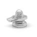 Mercury Shiv Ling Murti- 0.75 X 0.75 Inches | Shiva Lingam Statue/Shivling Statue For Pooja &Spiritual Worship - Sphatik & Semi Precious Stone Murties