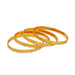 Bangle Set - 2.5 Inches Curved | Metal Bangle Set/ Gold Polish Jewellery for Women - Neck & Body Accessories