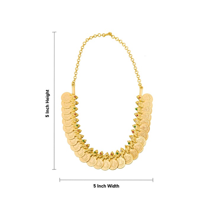 Kaasumala Necklace - 5 X 5 Inches | Artificial Jewelry/ Stone & Gold Polish Jewellery/ Kasumala For Women - Ethnic Wear Accessories