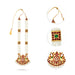 Kemp Dance Jewellery Set | Pearls with Stone Kemp Jewellery Set/ Bharatanatyam Jewellery Set for Dance - Bharatanatyam Jewellery