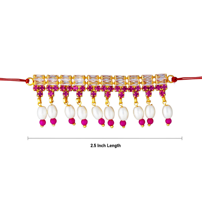 Foot Anklet - 2.5 Inches | Stone Kolusu/Payal Anklet/ Artificial Jewellery For Deity Alangaram