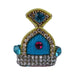 Jari Mukut  - 1.5 x 1 Inches |  Kireedam/ Stone Crown/ Multicolour Stone Kiritam for Deity - Head & Face Accessories