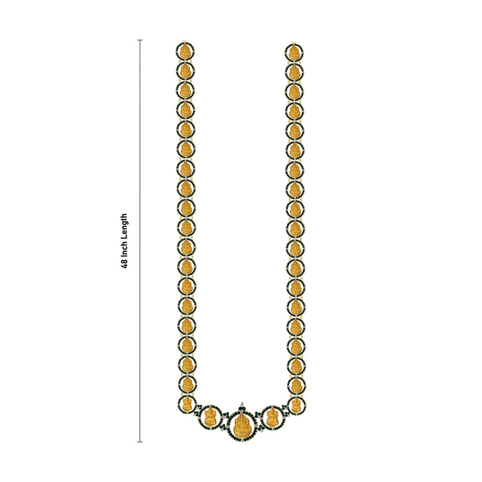 Stone Lakshmi Long chain - 48 Inches | Stone Long Haram / Artificial Jewelry For Goddess - Neck & Body Accessories