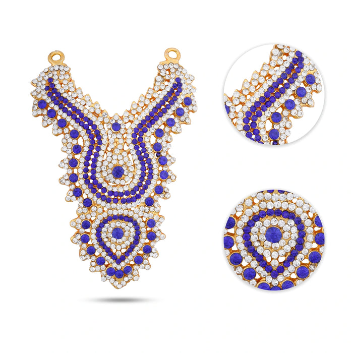 Stone Necklace - 4 Inches | Stone Jewellery for Deity Decor - Neck & Body Accessories