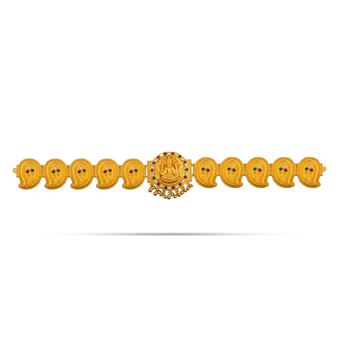 Mango Hip Belt - 23 Inches | Multicolour Stone Waist Belt/ Stone Jewellery/ Artificial Jewelry for Deity - Waist & Leg Accessories