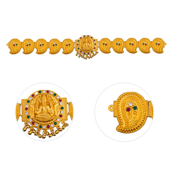 Mango Hip Belt - 23 Inches | Multicolour Stone Waist Belt/ Stone Jewellery/ Artificial Jewelry for Deity - Waist & Leg Accessories