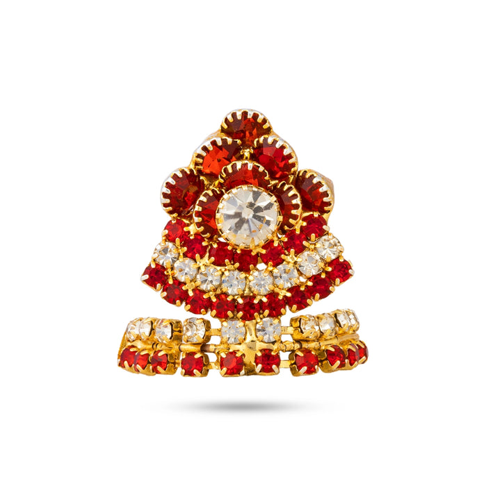 Mukut - 1 x 1 Inches | Stone kireedam / Crown/ Kiritam For Deity Decor