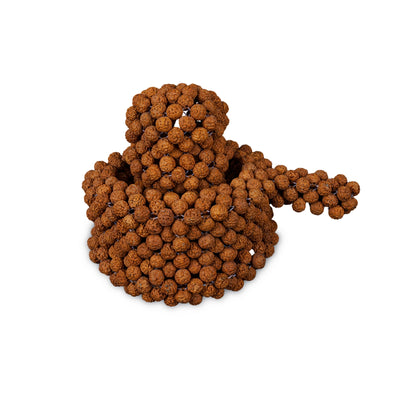 Rudraksha Beads Shiv Ling Murti - 5.25 x 7.75 Inches | Shiva Lingam Statue/ Shiv Ling Idol for Pooja