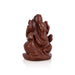 Red Sunstone Ganesh Murti - 2.25 x 1.5 Inches | Ganpati Idol / Sitting Vinayaka Statue for Pooja - Sphatik & Semi Precious Stone Murties