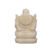 Ivory Ganesh Idol - 2.5 x 1.5 Inches | Ivory Vinayaka Statue / Ganpati Idol for Home & Pooja - Sphatik & Semi Precious Stone Murties