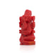 Coral Ganesh Murti - 1 X 0.75 Inch | Ganpati Murti/ Vinayaka Idol For Pooja Room And Car Dashboard - Sphatik & Semi Precious Stone Murties
