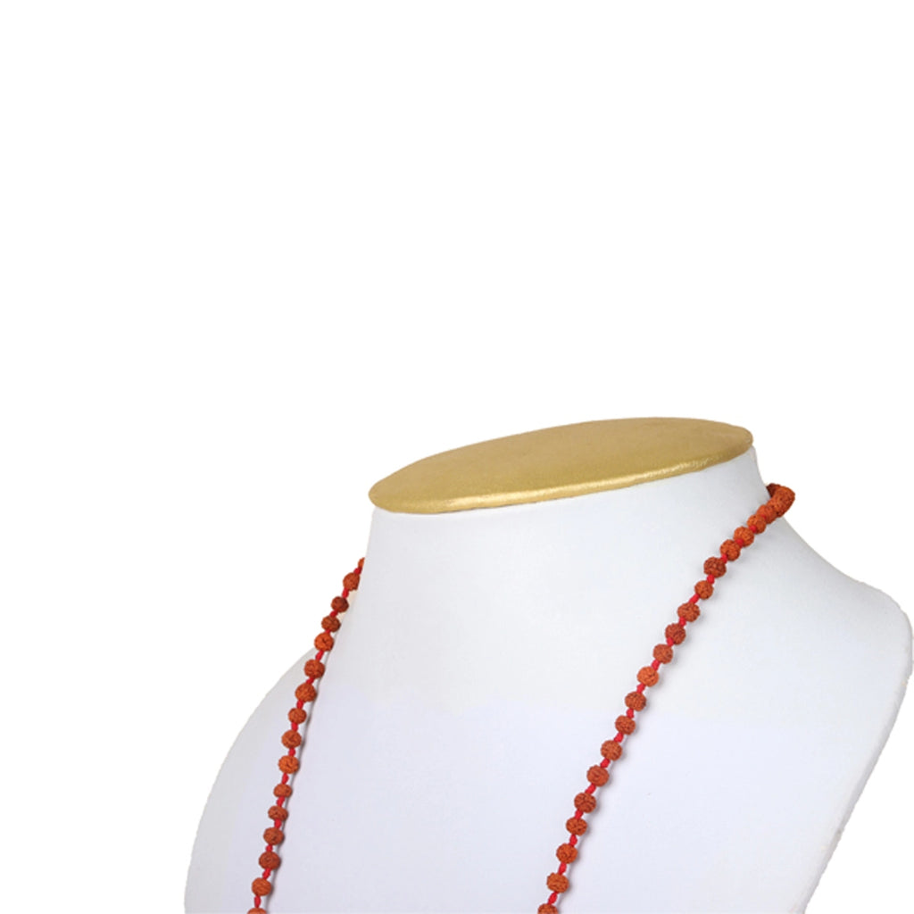 Ruthratcham Malai With Thread Knot - 12 Inches | 4 mm/ 108 Beads Kanthi Mala/ Rudraksha Mala for Meditation