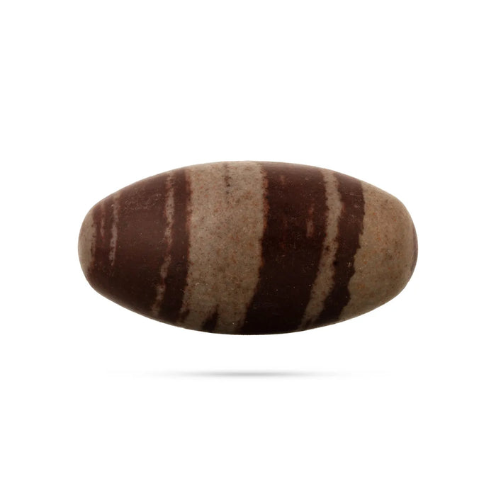 Narmadha Banalingam - 3 x 1 inches | Banalingam / Banalinga Shivling for Home Pooja, Abhishekam & Divine Worship - Sphatik & Semi Precious Stone Murties
