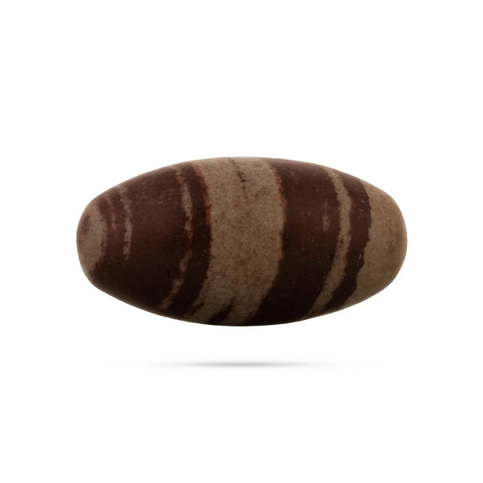 Narmadha Banalingam - 3 x 1 inches | Banalingam / Banalinga Shivling for Home Pooja, Abhishekam & Divine Worship - Sphatik & Semi Precious Stone Murties