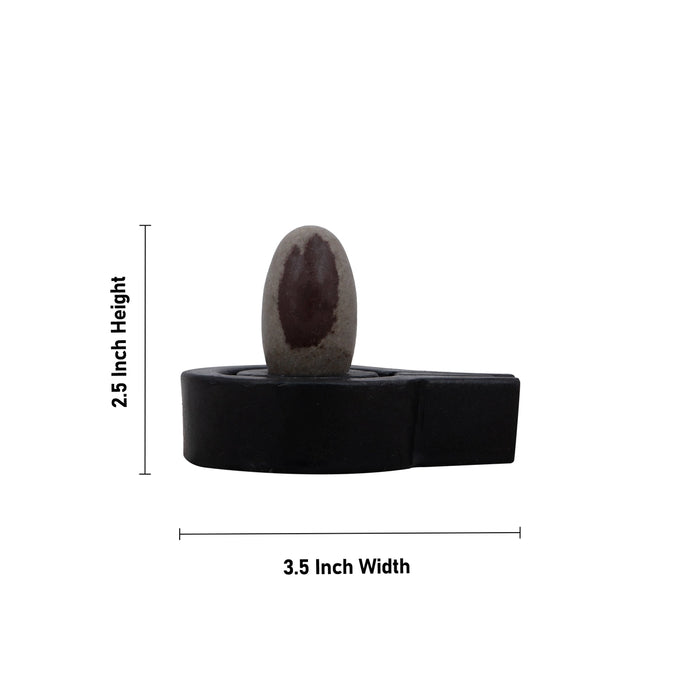 Avudaiyar Banalingam Pair - 2.5 x 3.5 Inches | Shiv Ling Stand/ Shivling Stand for Pooja/ 285 Gms Approx