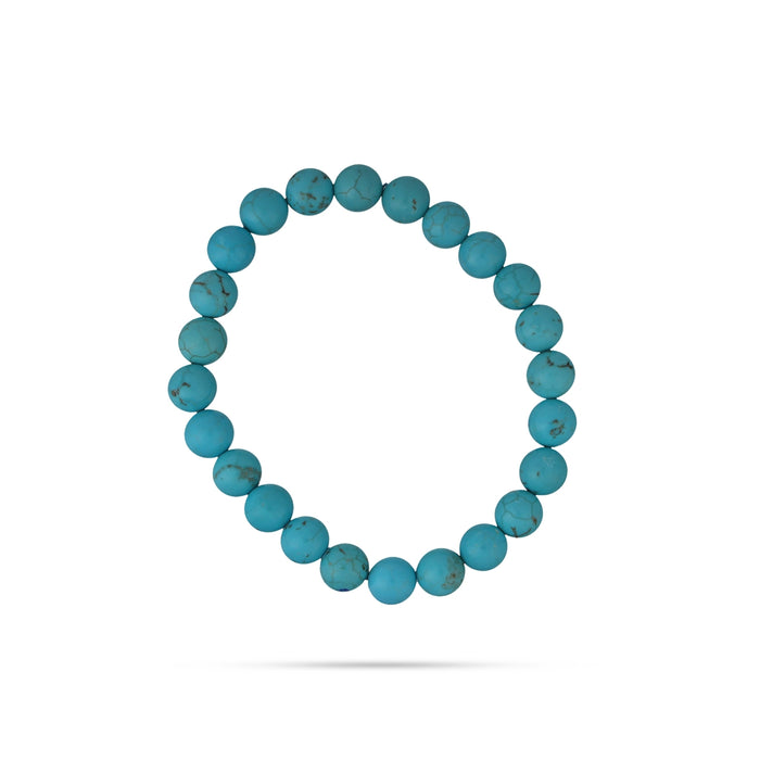 Firoza Turquoise Bracelet- 2.5 Inches | Howlite Turquoise Bracelet/ Turquoise Stone Bracelet For Positive Energy - Bracelet