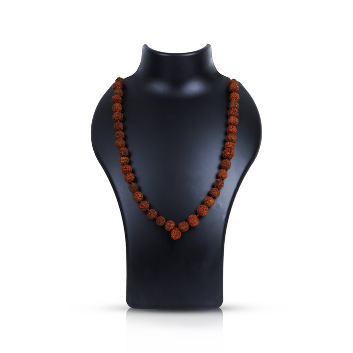 Ruthratcham Malai - 16 Inches | Rudra Mala/ 54 Beads Rudraksha Mala/ Kantha Mala for Men and Women