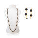Salagrama Mala - 18 Inches | 54 Beads / Gold Cup / Japa Mala For Meditation - Mala & Pendant
